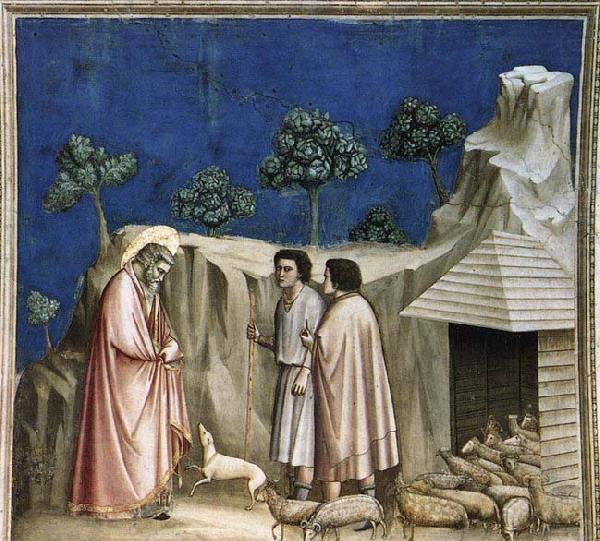 Joachim among the Shepherds, GIOTTO di Bondone